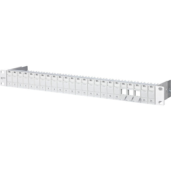 METZ CONNECT Patchfeld modul 24Port 1HE RAL7035 leer TN MPP24-7035-leer